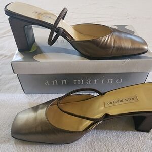 Ann Marino Bronze Heeled Sandals